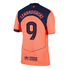 LEWANDOWSKI #9 Barcelona Third Match Jersey Player Version 2025/26 - UCL