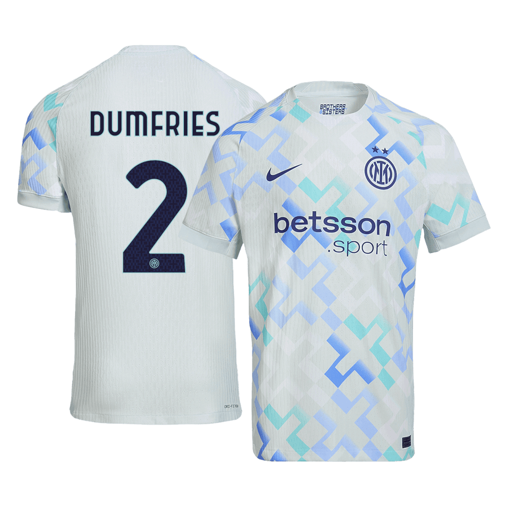DUMFRIES #2 Inter Milan Away Match Jersey Player Version 2025/26