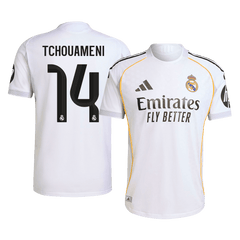 TCHOUAMENI #14 Real Madrid Home Match Jersey Player Version 2025/26