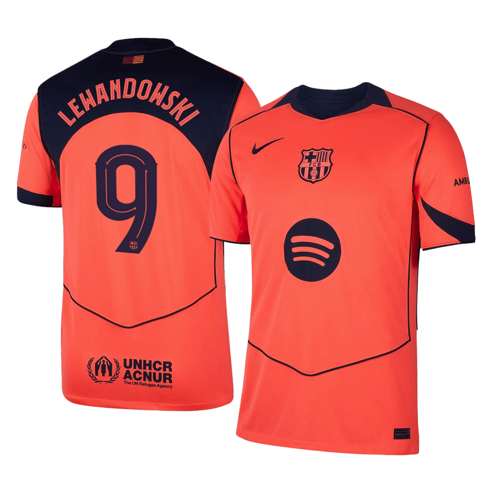 LEWANDOWSKI #9 Barcelona Third Jersey 2025/26