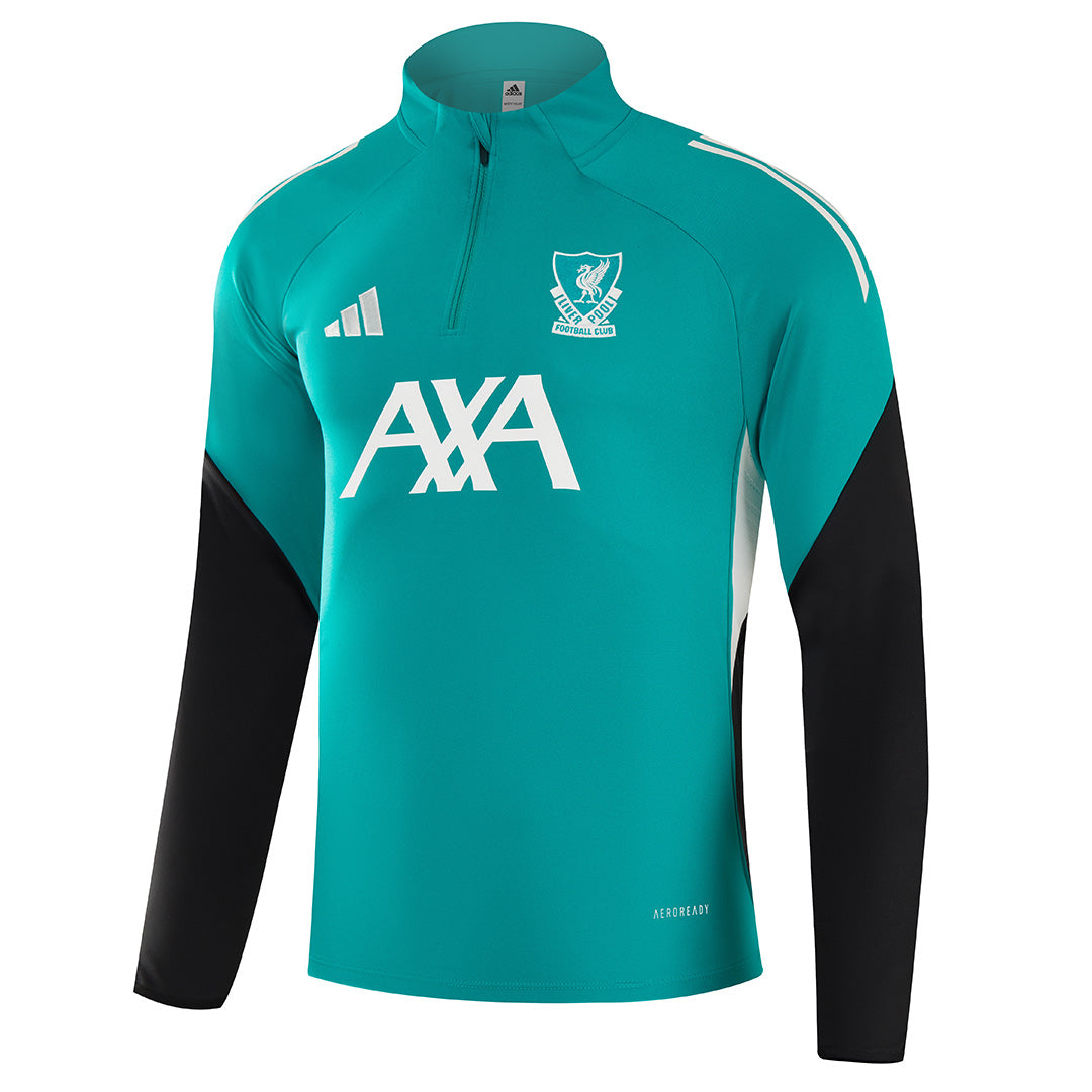 Liverpool 1/4 Zipper Sweat Kit(Top+Pants) Green 2025/26