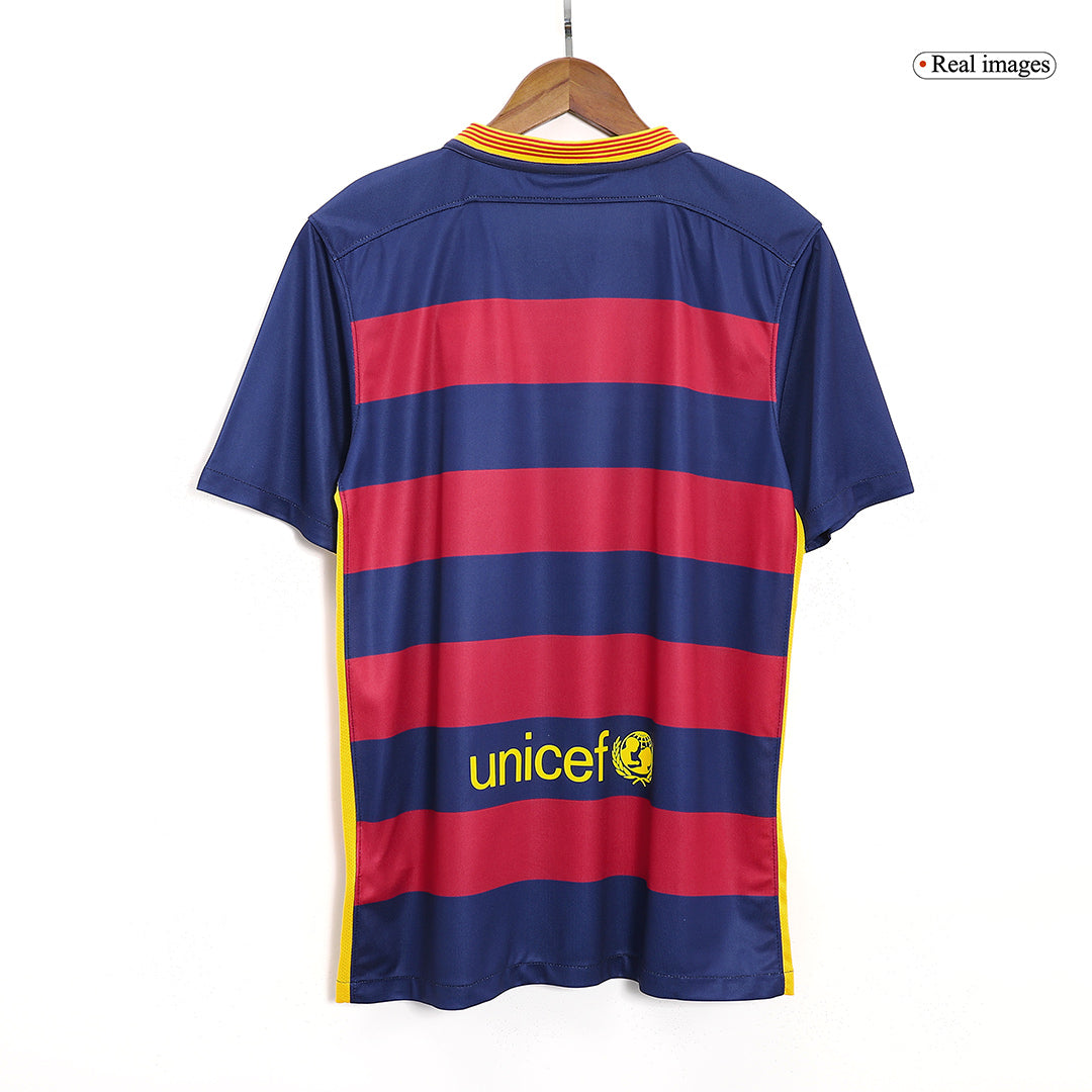 Neymar Jr #11 Retro Barcelona Home Jersey 2015/16