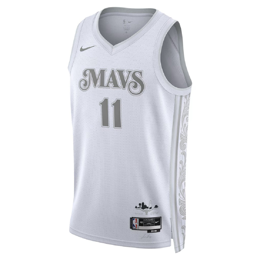 Unisex Dallas Mavericks Kyrie Irving #11 White Swingman Jersey - City Edition