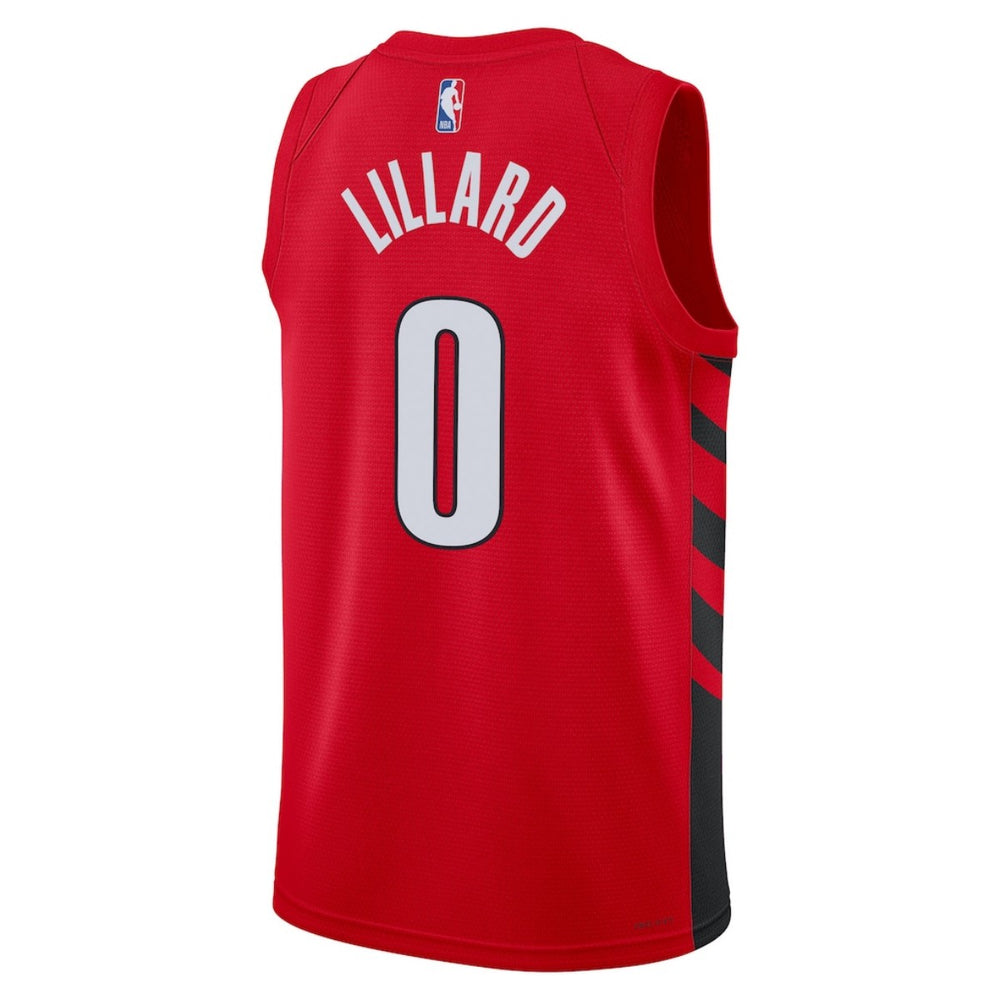 Unisex Portland Trail Blazers Damian Lillard #0 Red Swingman Jersey - Statement Edition