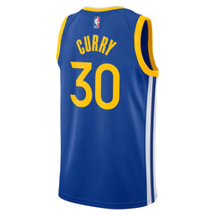Youth Golden State Warriors Stephen Curry #30 Royal Swingman Jersey - Icon Edition