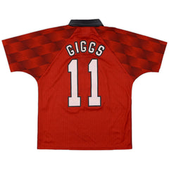 Giggs #11 Retro Manchester United Home Jersey 1996/98