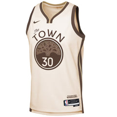 Unisex Golden State Warriors Stephen Curry #30 Nike Tan 2025/26 Swingman Jersey - City Edition