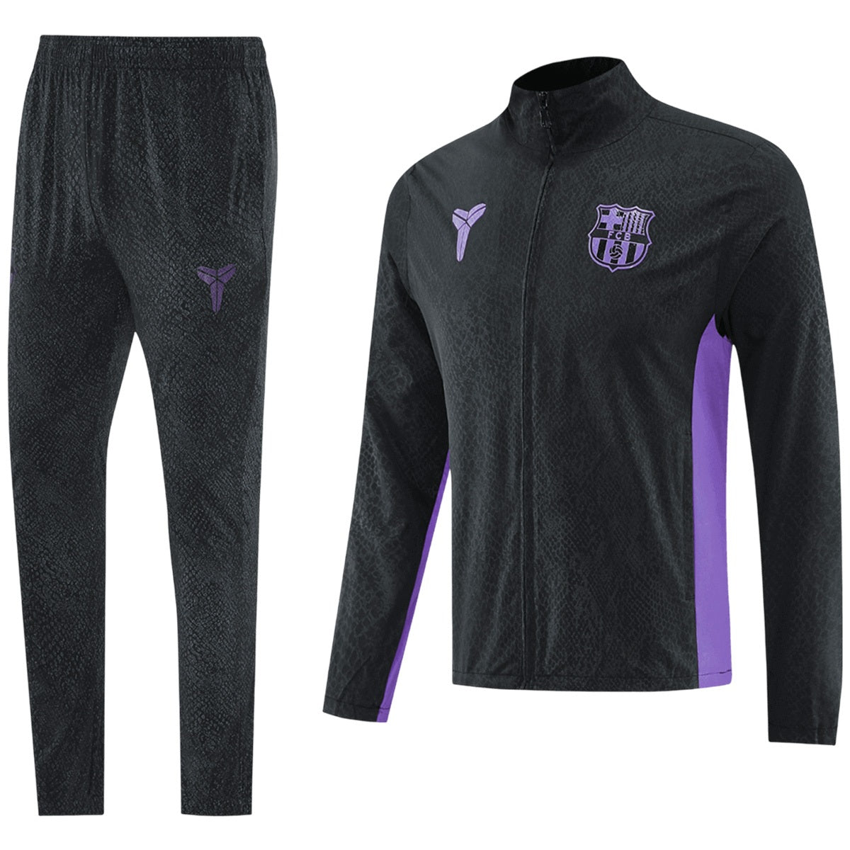 Barcelona Windbreaker Kit(Jacket+Pants) Black 2025/26