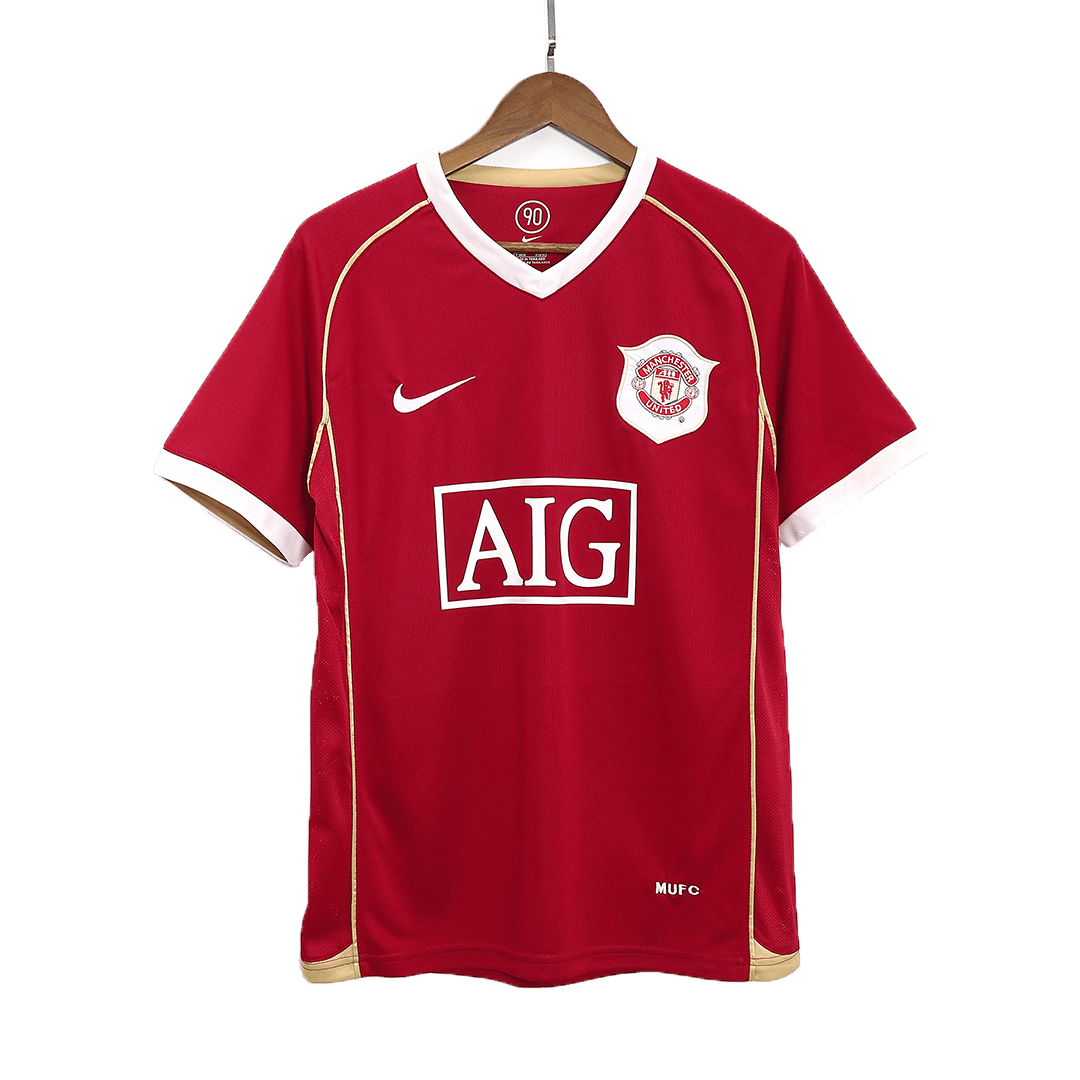 Giggs #11 Retro Manchester United Home Jersey 2006/07