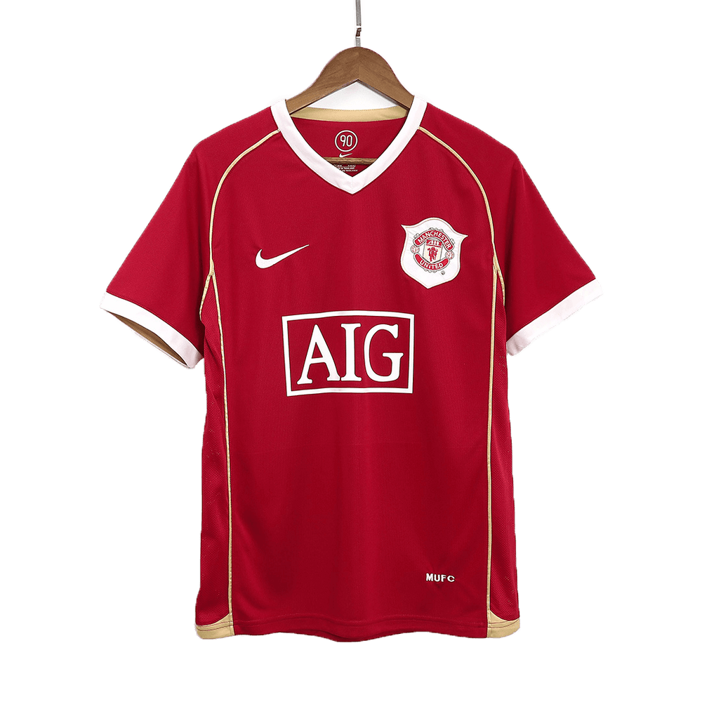 Giggs #11 Retro Manchester United Home Jersey 2006/07