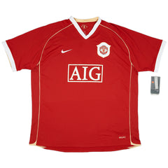 Ferdinand #5 Retro Manchester United Home Jersey 2006/07