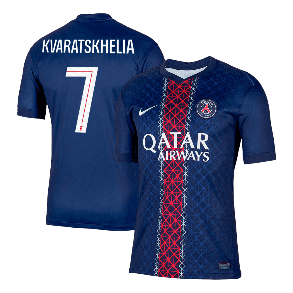 KVARATSKHELIA #7 PSG Home Jersey 2025/26 - [Super Replica]