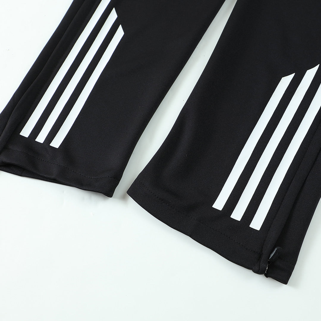 Real Madrid x Marvel Zipper Sweatshirt Kit(Top+Pants) Black 2025/26