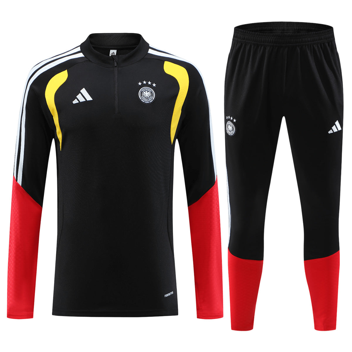 Kids Germany Zipper Sweatshirt Kit(Top+Pants) Black 2026