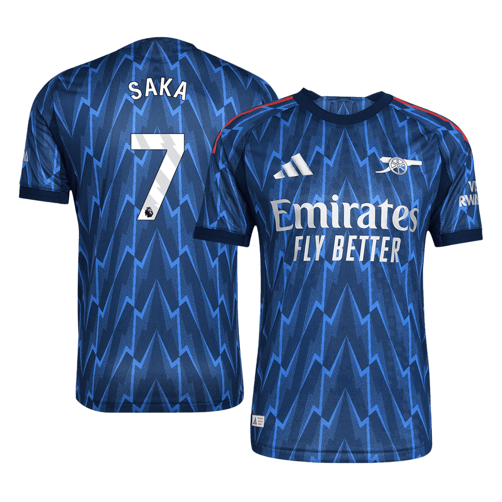 SAKA #7 Arsenal Away Match Jersey Player Version 2025/26