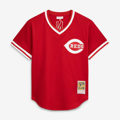Johnny Bench Cincinnati Reds Authentic Batting Practice Jersey Scarlet