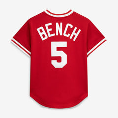 Johnny Bench Cincinnati Reds Authentic Batting Practice Jersey Scarlet