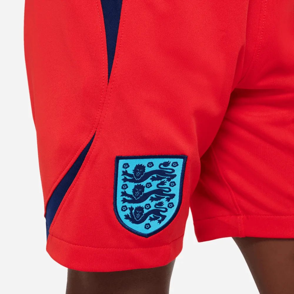 2022-23 England Youth Away Soccer Short Red-Blue Void