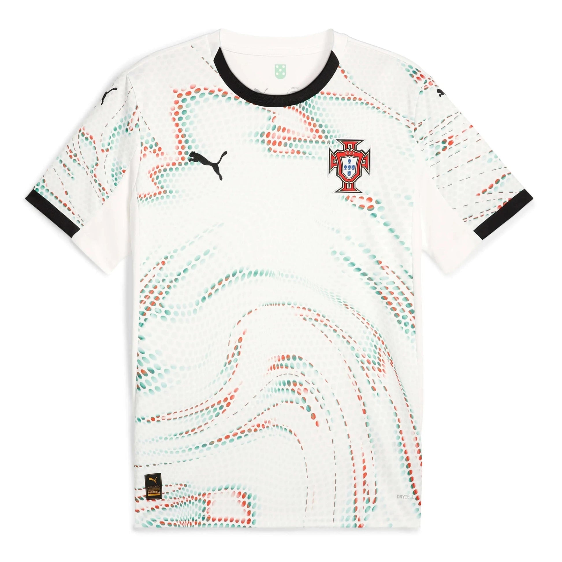 2025-26 Portugal Men's Stadium Away Soccer Jersey Puma White-Puma Black