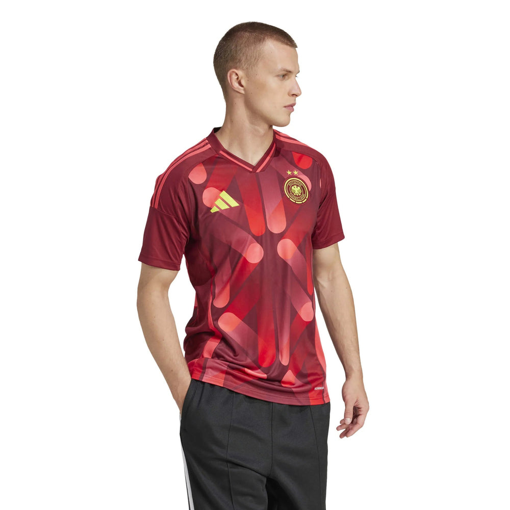 2025 Germany Women's (Men's Cut) Stadium Away Soccer Jersey Team Coll Burgundy 2