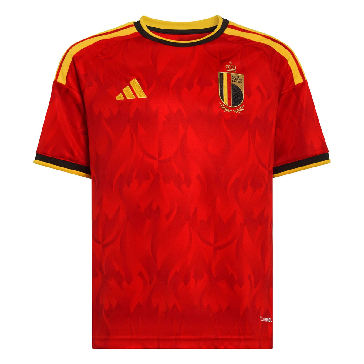2026 Belgium Youth Stadium Home Soccer Jersey Red / Bold Gold