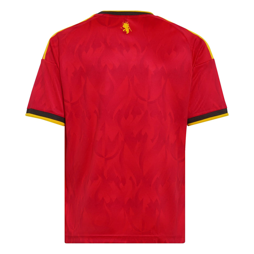 2026 Belgium Youth Stadium Home Soccer Jersey Red / Bold Gold