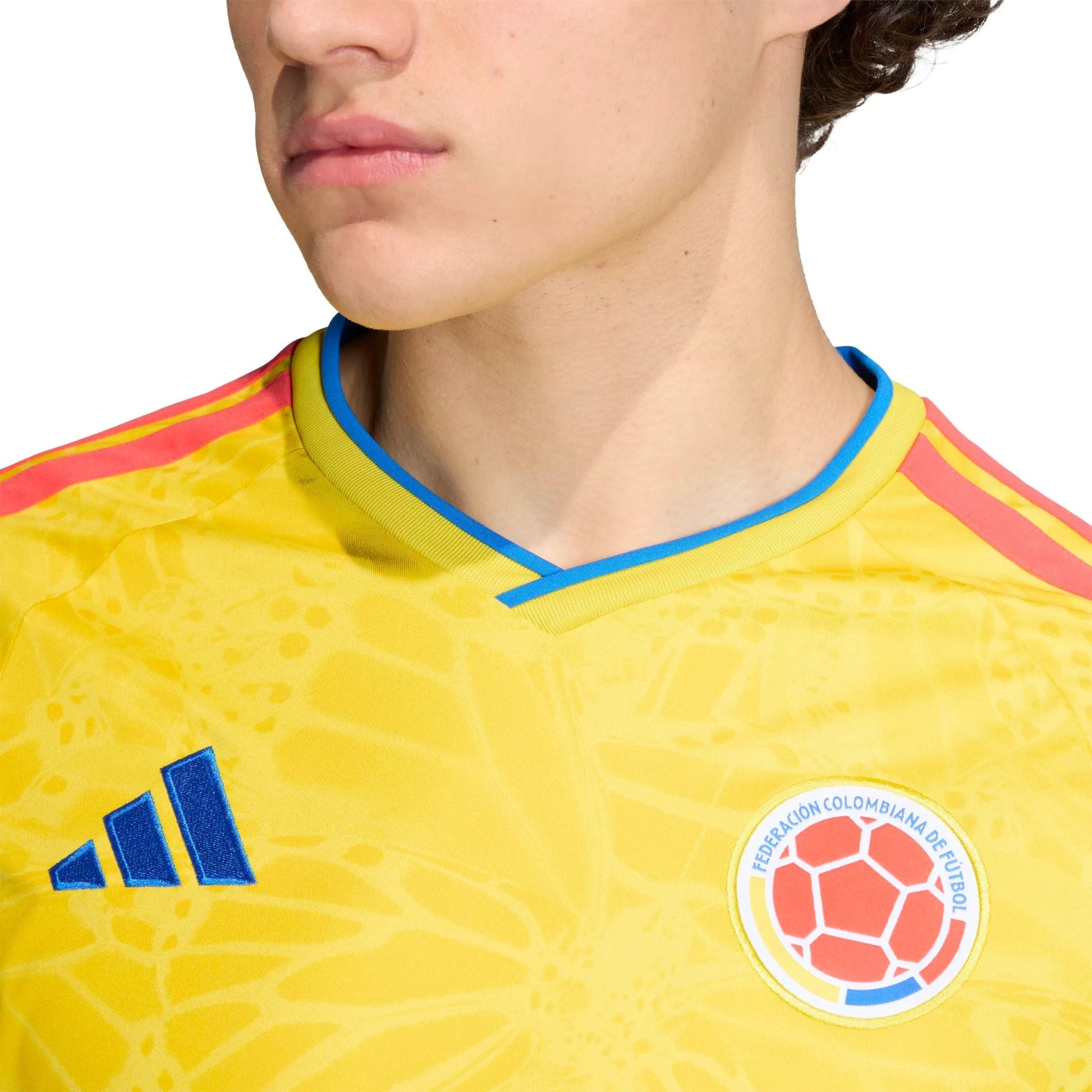 2026 Colombia Men's Stadium Home Long-Sleeve Soccer Jersey Impact Yellow