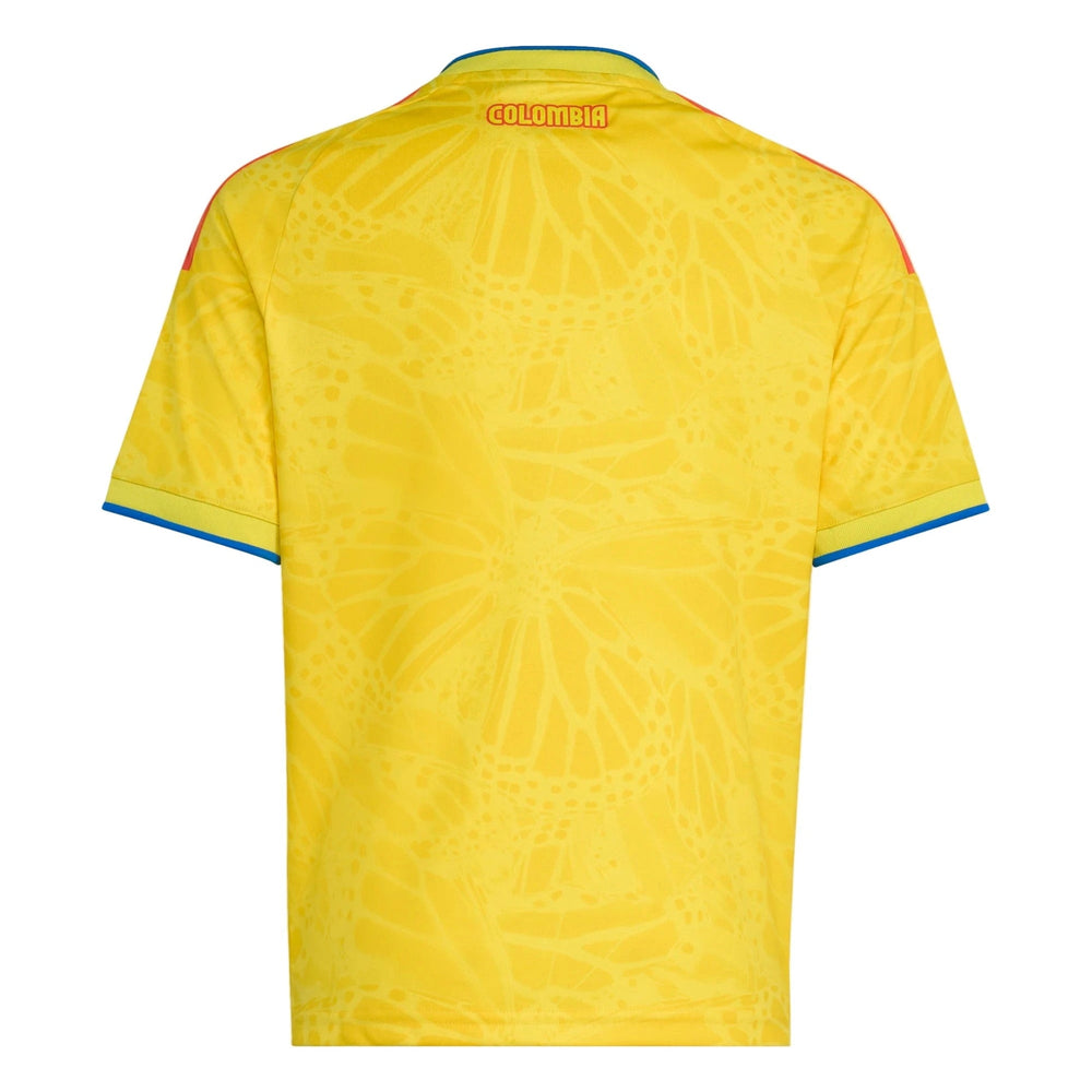 2026 Colombia Youth Stadium Home Soccer Jersey Impact Yellow