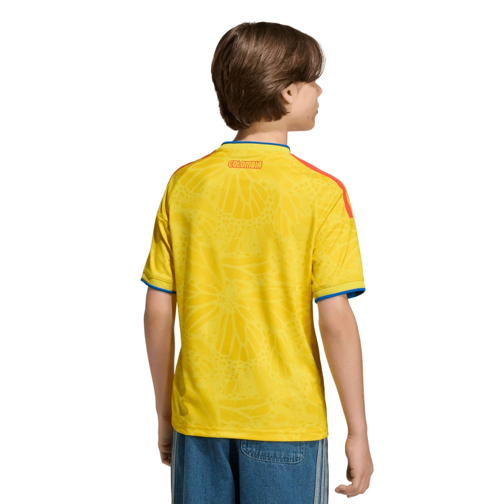 2026 Colombia Youth Stadium Home Soccer Jersey Impact Yellow