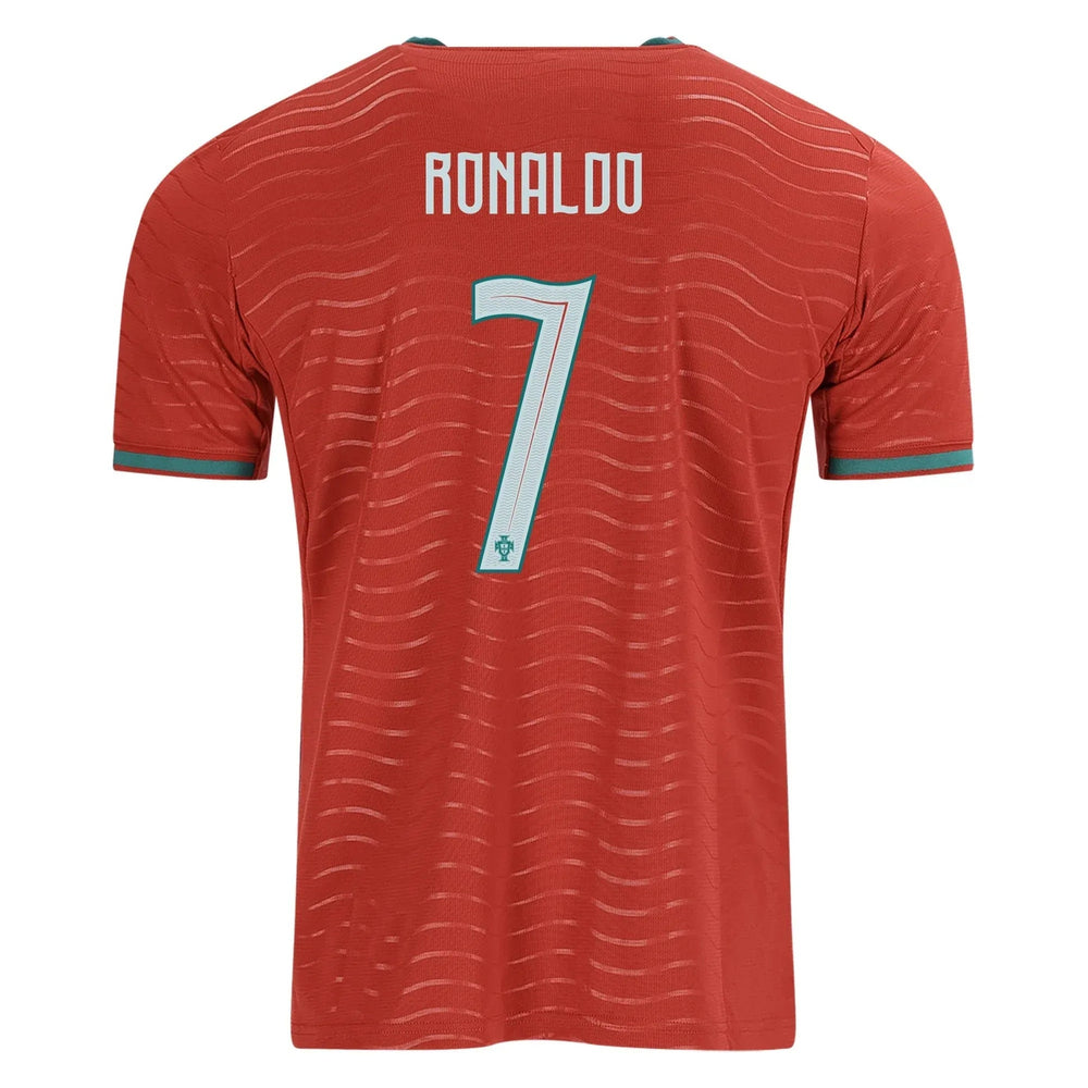 2026 Portugal Men's Stadium Home Soccer Jersey Club Red-Green Lagoon