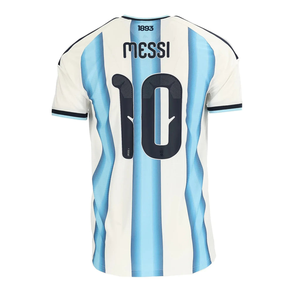 2026 Argentina Men's Authentic Home Soccer Jersey White / Icey Blue / Light Blue