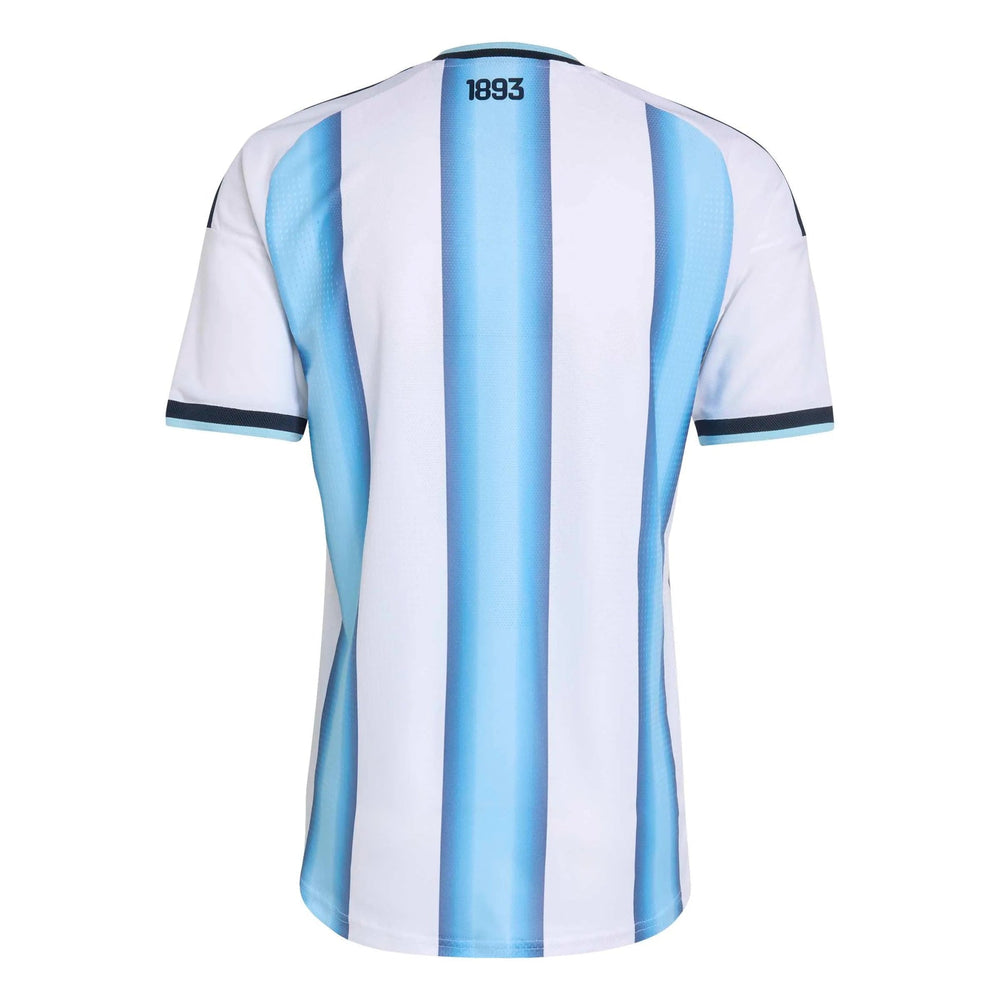 2026 Argentina Men's Authentic Home Soccer Jersey White / Icey Blue / Light Blue