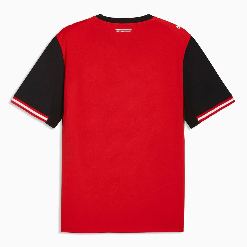 2026 Austria Men's Stadium Home Soccer Jersey Puma Red-Puma Black