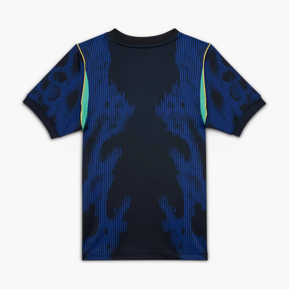 2026-27 Brazil Little Kids' Stadium Away Soccer Jersey Old Royal/Black/P109C
