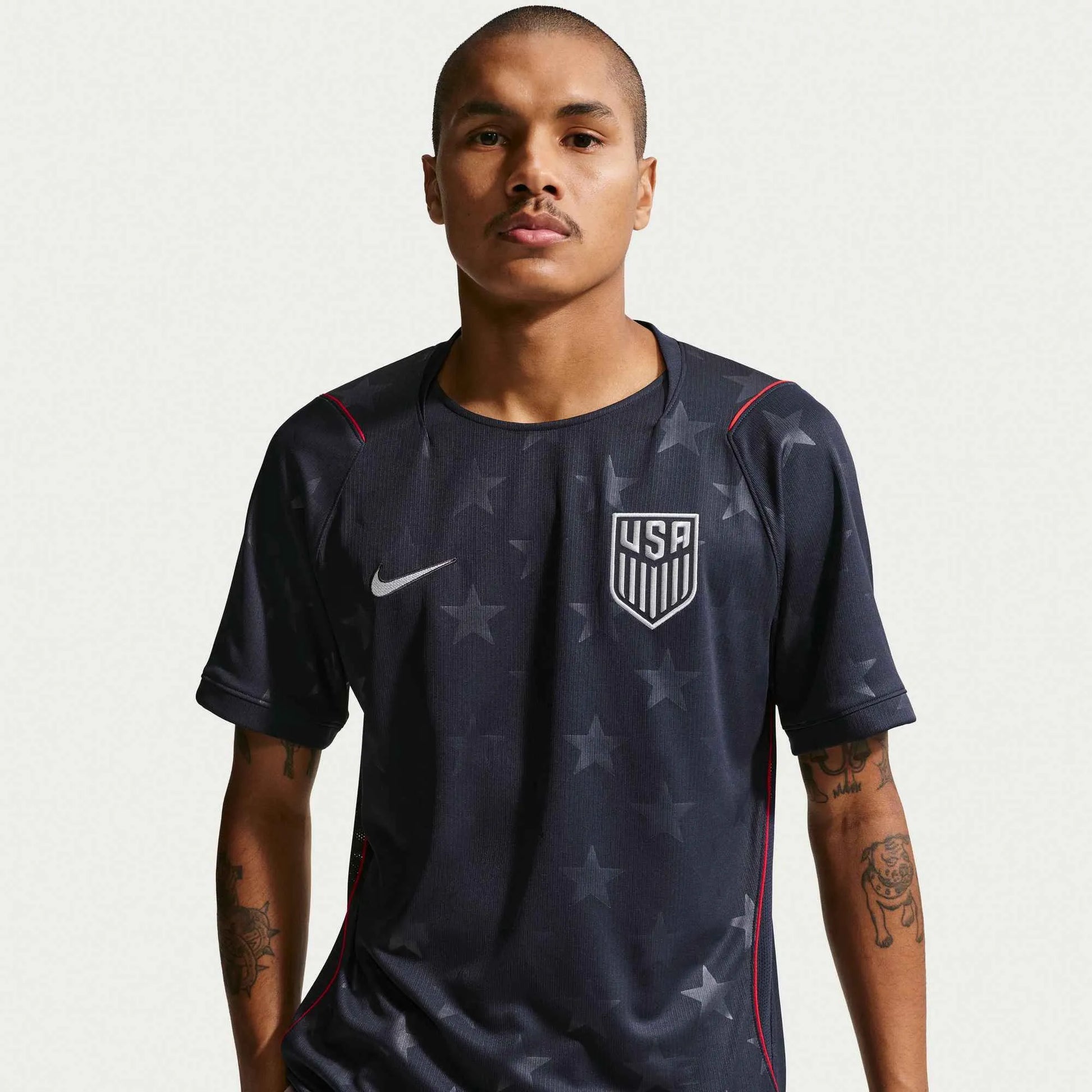 2026-27 USMNT Men's Stadium Away Soccer Jersey Dark Obsidian/Pure Platinum