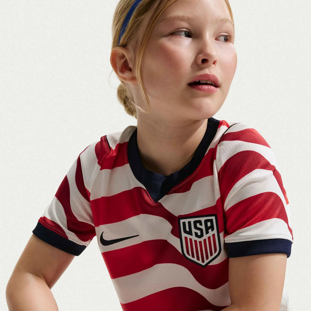 2026-27 USMNT Youth Stadium Home Soccer Jersey Sail/Midnight Navy/Midnight Navy