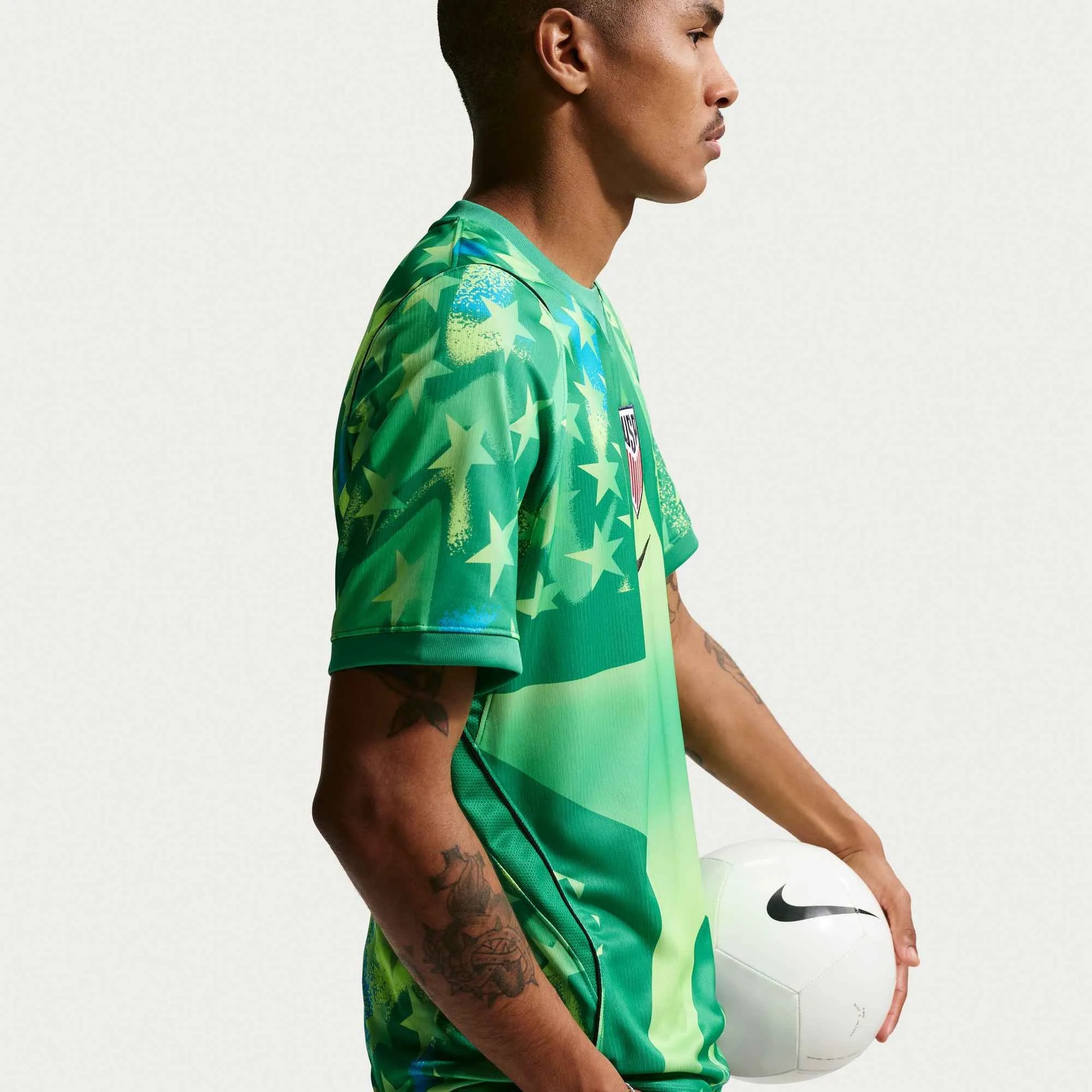 2026-27 USMNT Men's Stadium Goalkeeper Soccer Jersey Stadium Green/Black/Black