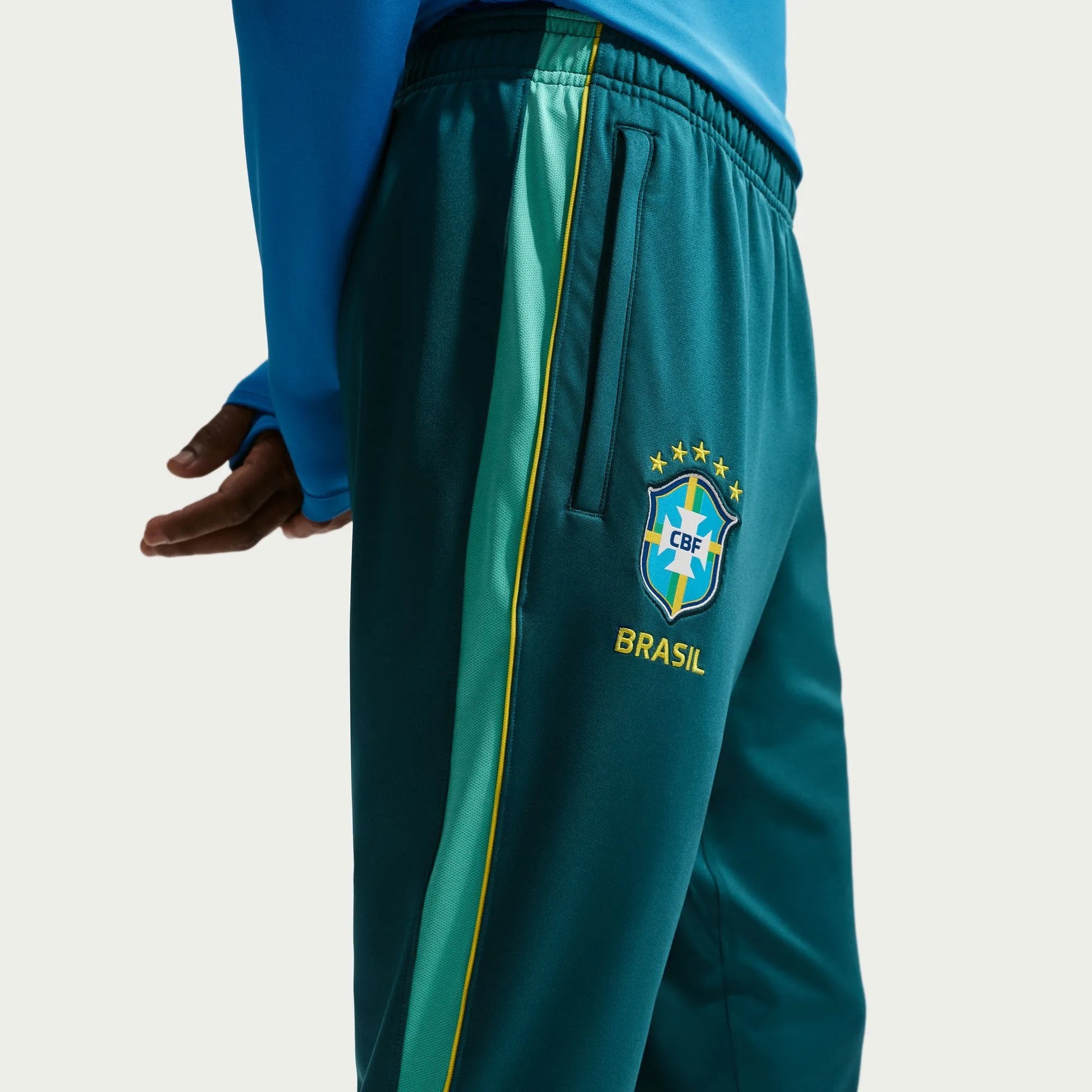 2026-27 Brazil Men's Strike KPZ Pants Geode Teal/Light Menta/Midwest Gold