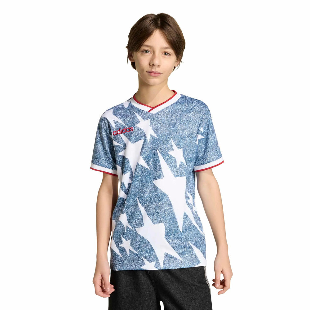 USA Youth Denim Graphic Jersey White / Dark Blue