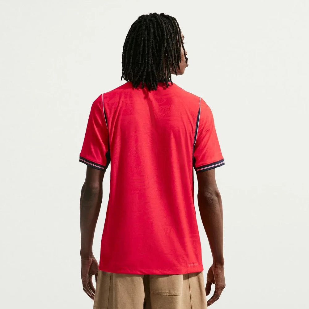 2026-27 England Men's Authentic Away Soccer Jersey Speed Red/Obsidian/White/Obsidian