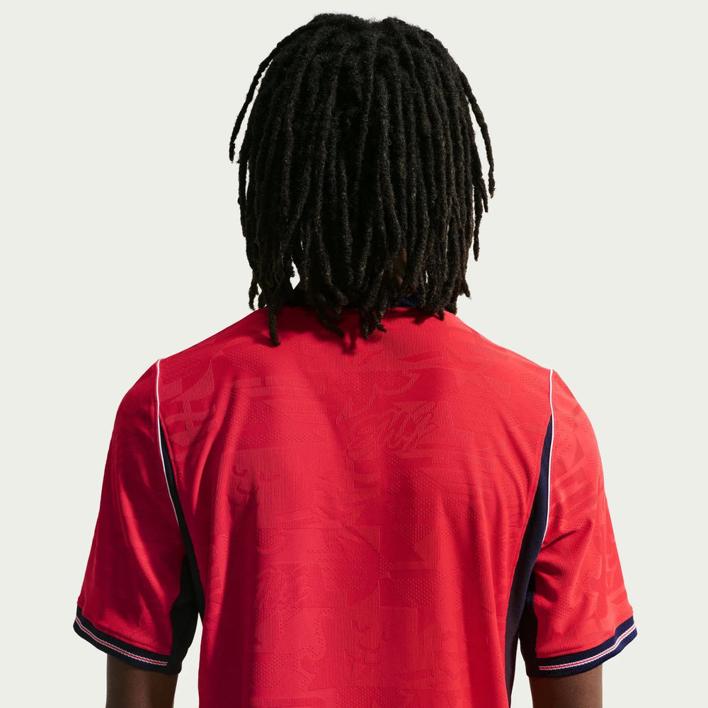 2026-27 England Men's Authentic Away Soccer Jersey Speed Red/Obsidian/White/Obsidian