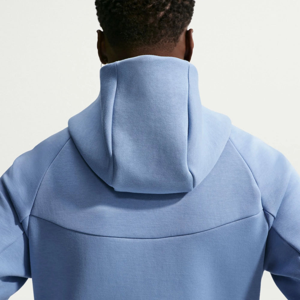 2026-27 England Men's Full-Zip Tech Fleece Hoodie Work Blue/White