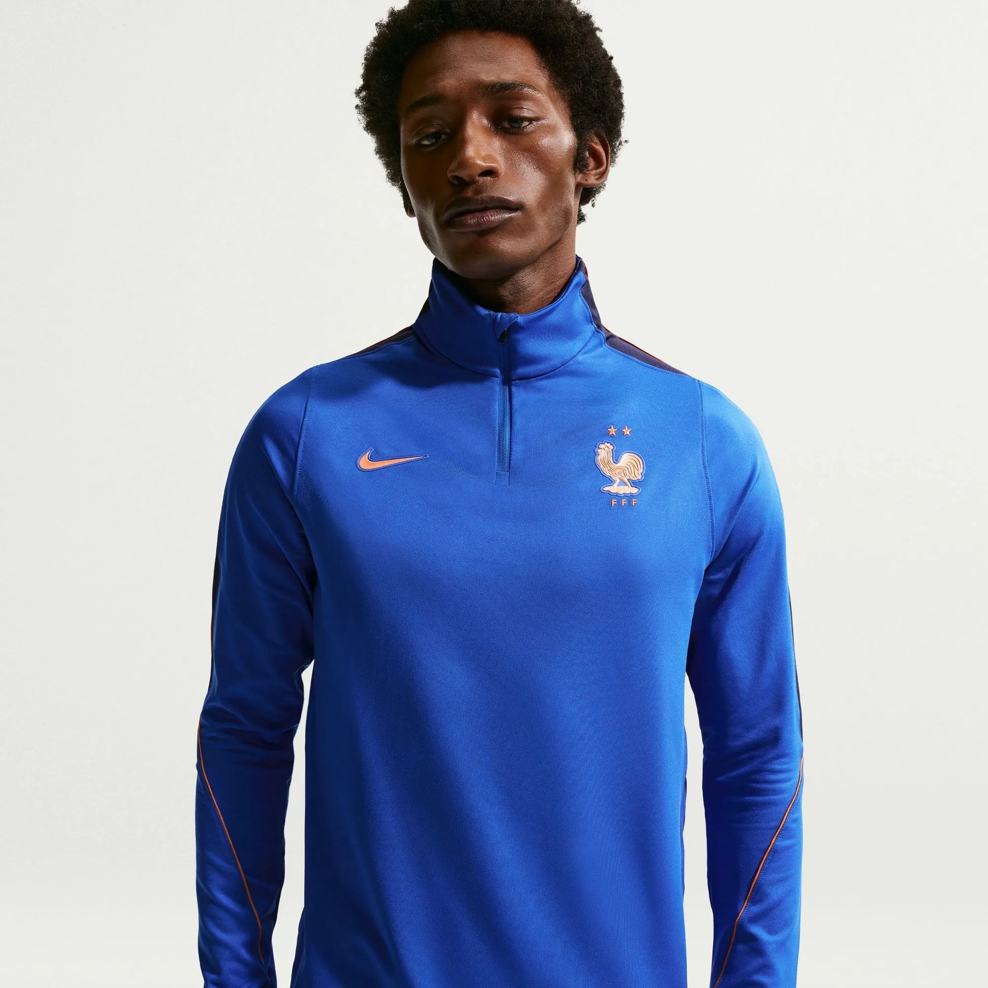 2026-27 France Men's Strike Drill Top Game Royal/Metallic Copper