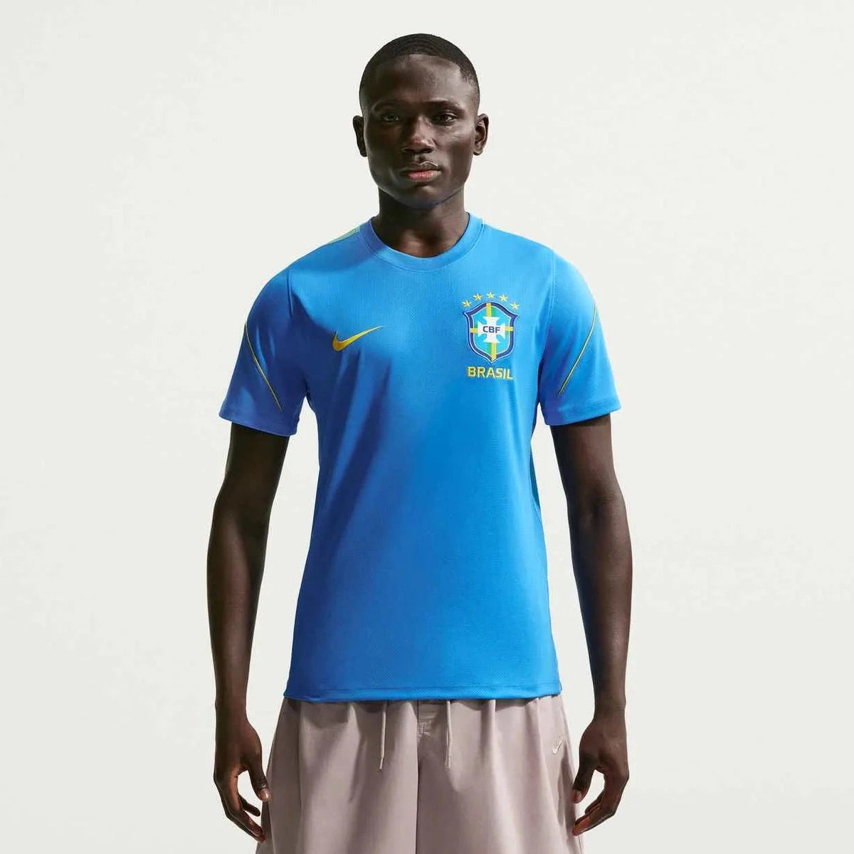 2026-27 Brazil Men's Strike Top LT Photo Blue/Light Menta/Midwest Gold