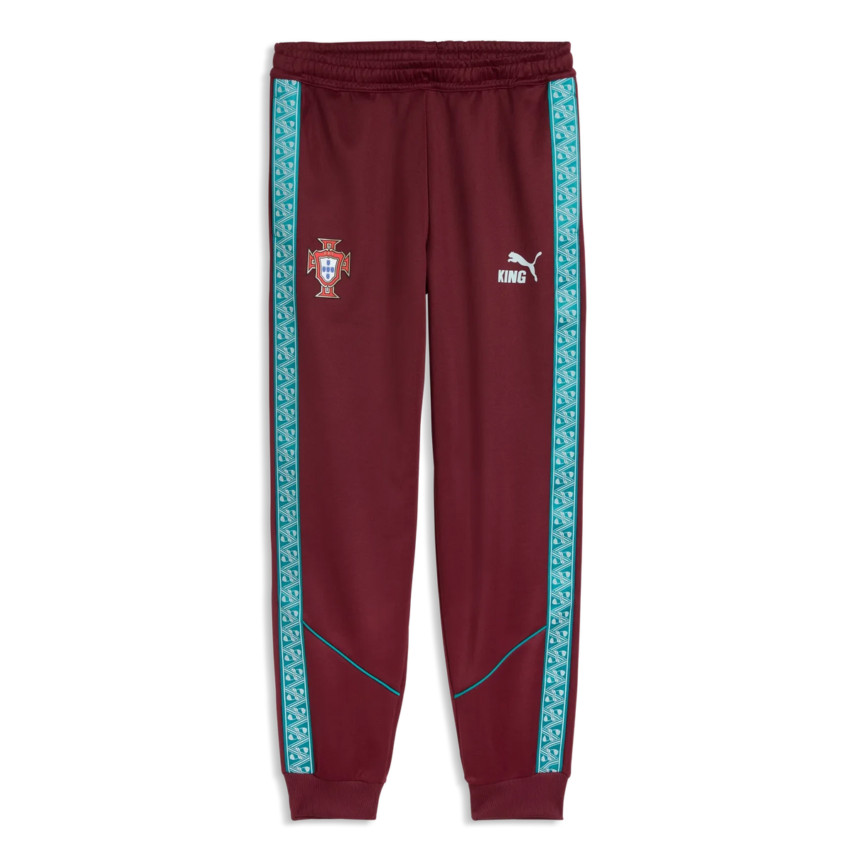 2026-27 Portugal Men's KING Anthem Pants Ruby Shimmer-Sea Glass
