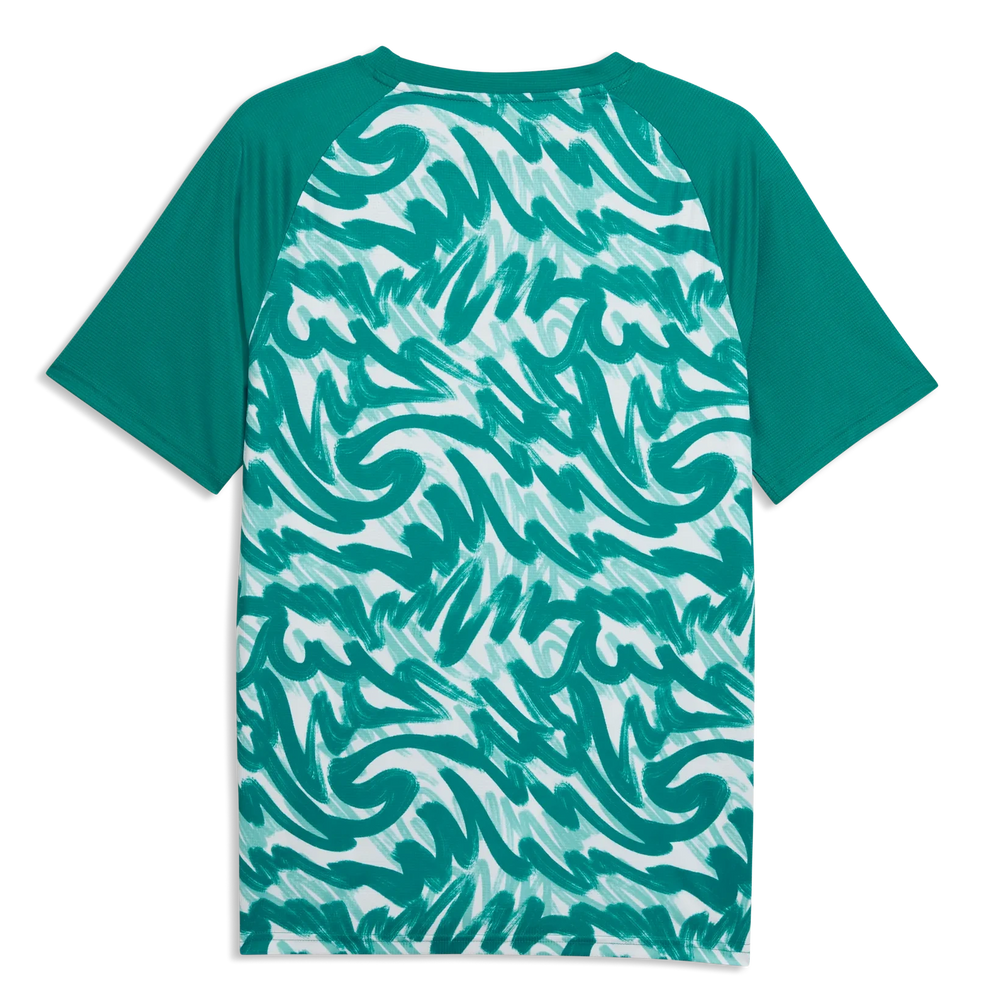 2026-27 Portugal Men's Pre-Match Soccer Jersey Green Lagoon-Ruby Shimmer