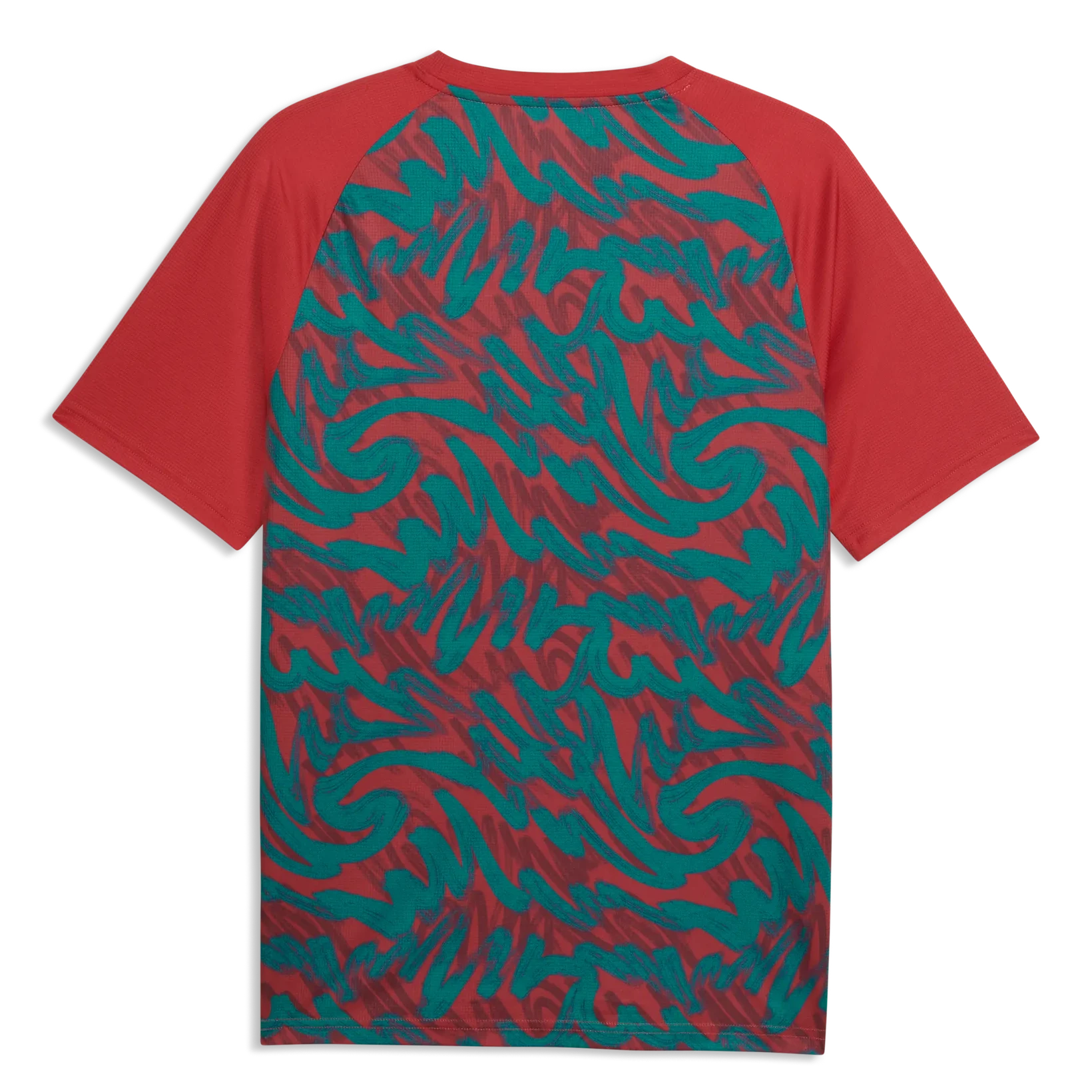 2026-27 Portugal Men's Pre-Match Soccer Jersey Club Red-Green Lagoon